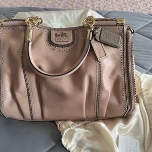 Coach Mauve Gold hardware bag